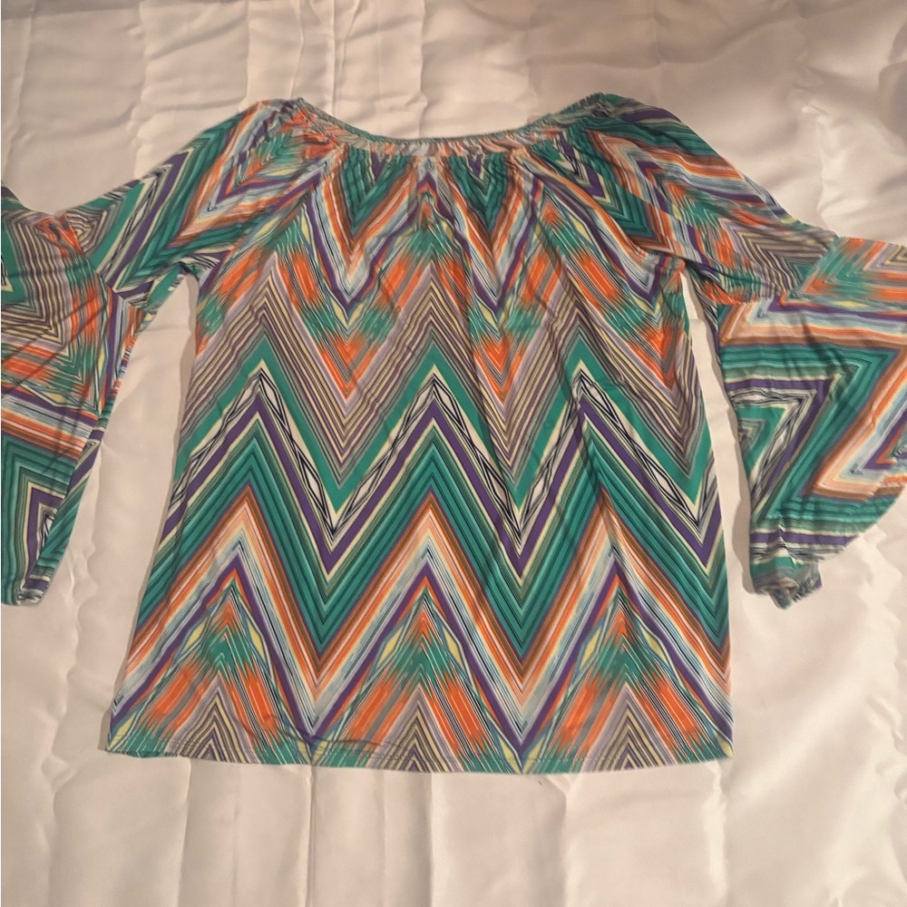 Colorful Chevron Women's Top